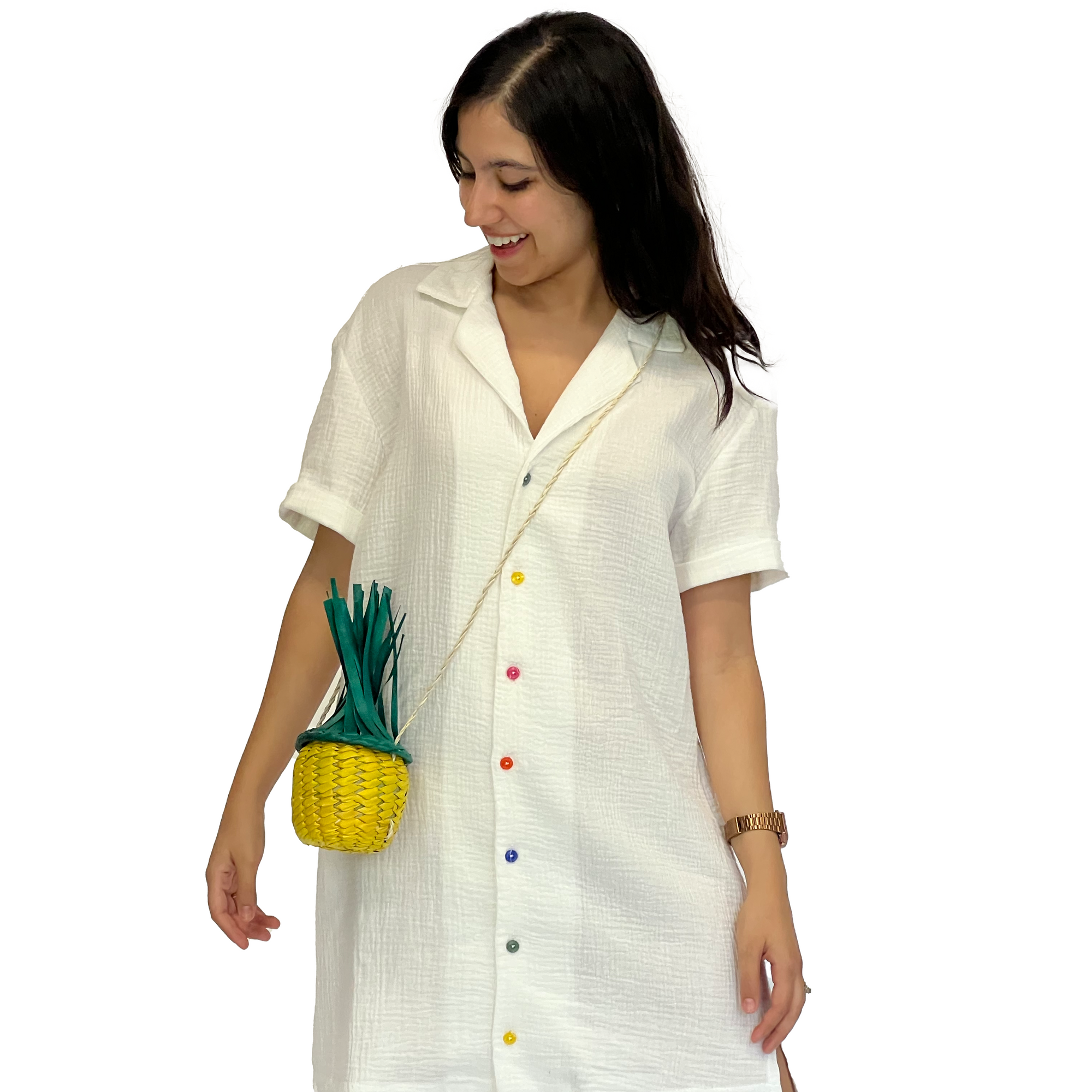 Raffia bag- Pineapple