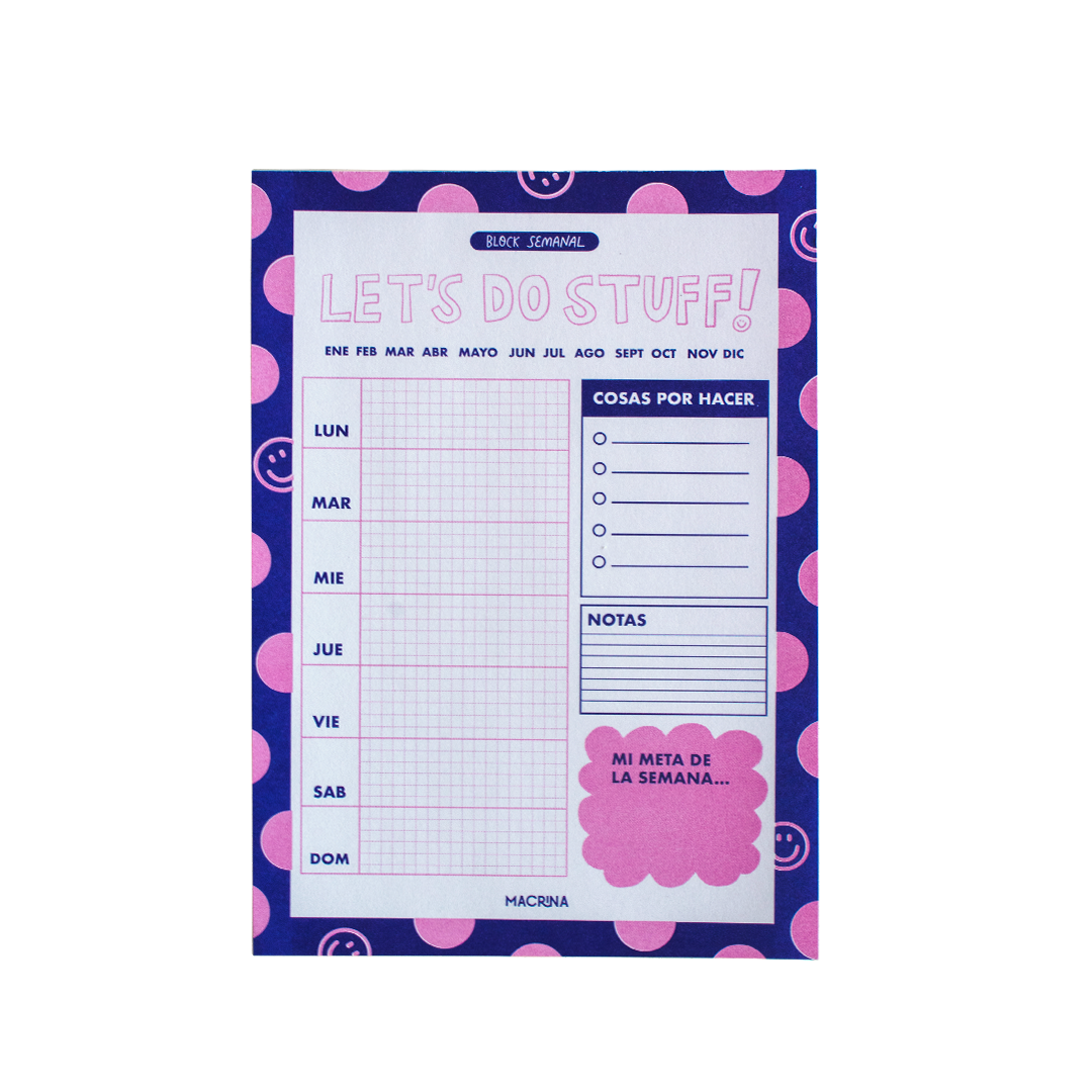 Weekly notepad