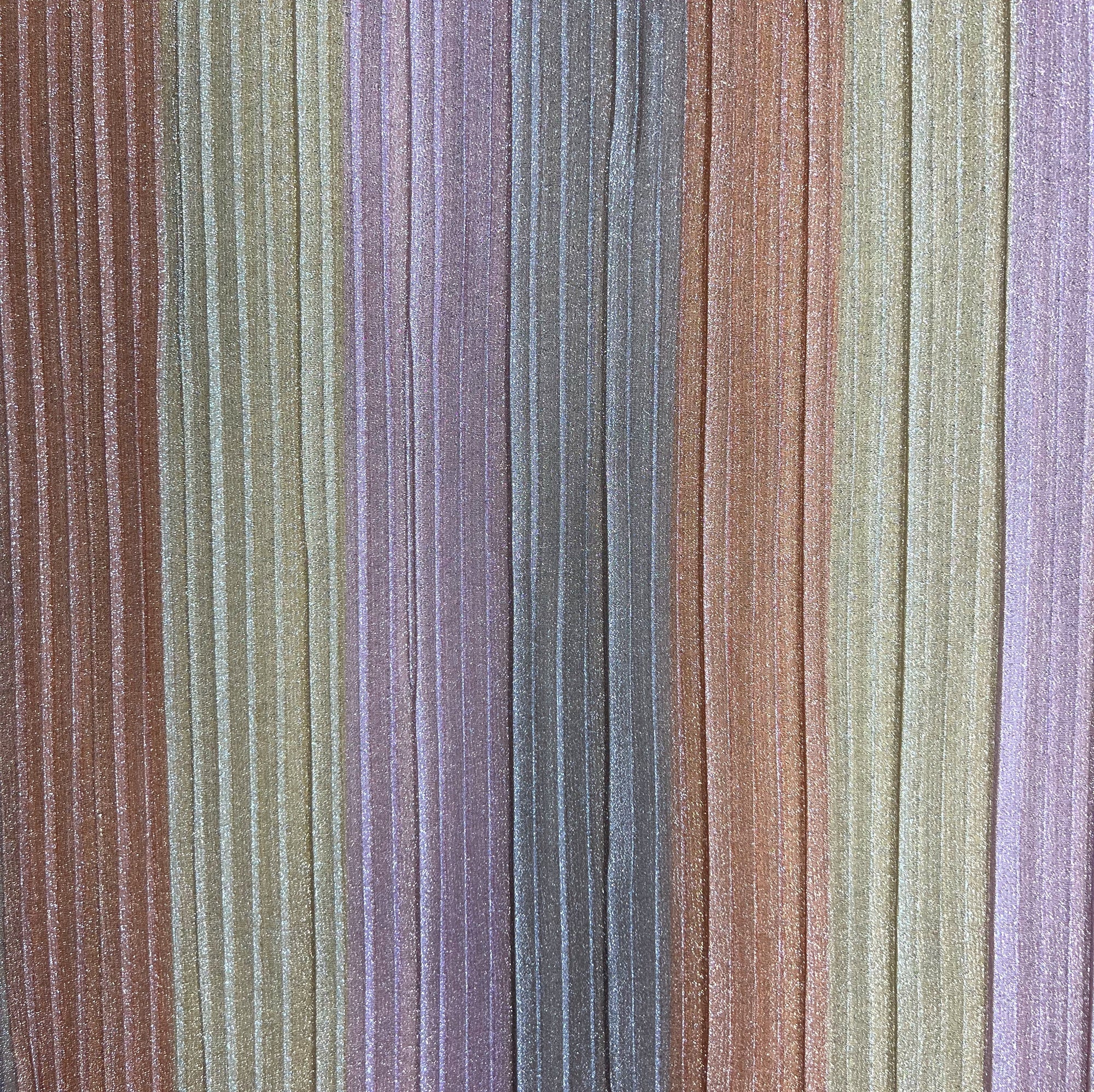 Fabric - pleated soft and radiant rainbow